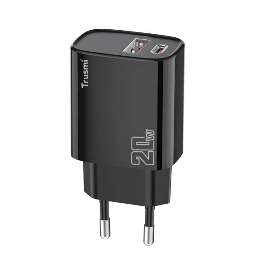 Sạc nhanh Trusmi 1A + 1C PD 20W (EU) CH07 - Cũ