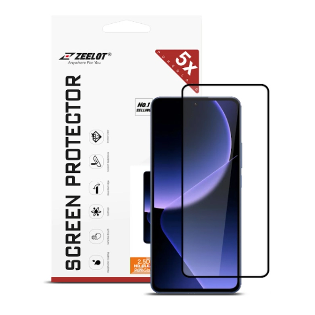 Dán kính cường lực màn hình Xiaomi 13T/13T Pro Zeelot chống va đập full viền