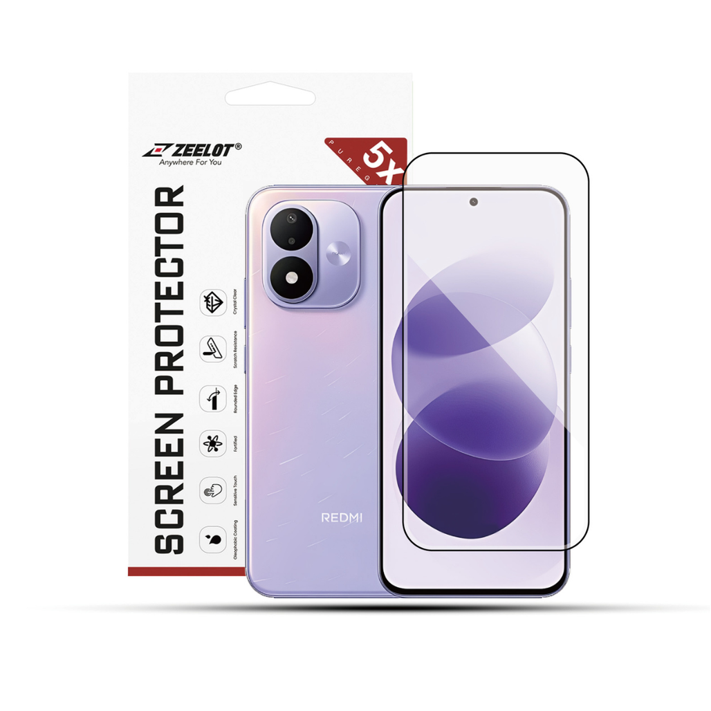 Dán kính cường lực màn hình Redmi Note 17 Zeelot Solidsleek full viền cao cấp