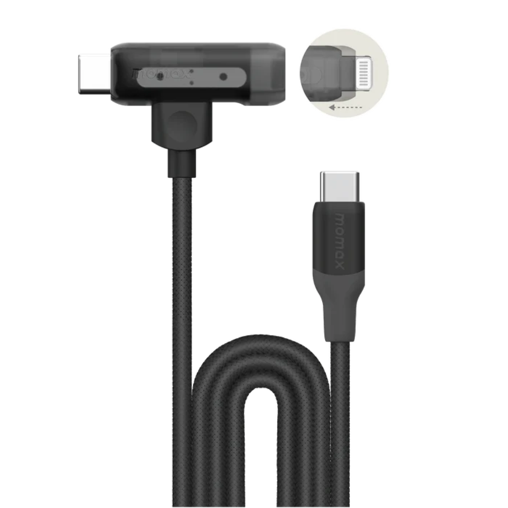 Cáp Momax truyền dữ liệu 2 đầu C-C Và C-L 60W dài 1.5m DL56