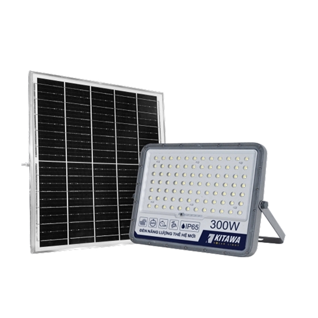 Đèn năng lượng mặt trời Kitawa 300W FL1300 (kèm tấm pin năng lượng mặt trời)