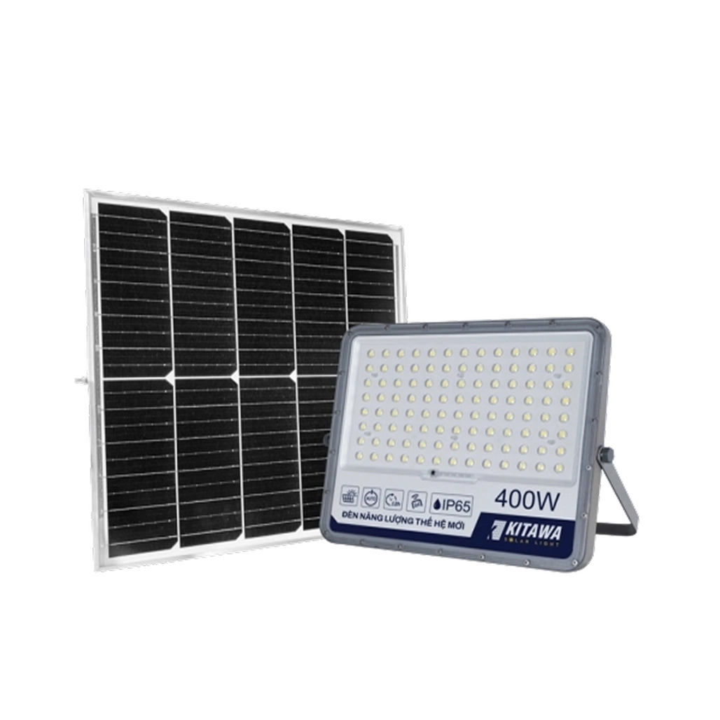 Đèn năng lượng mặt trời Kitawa 400W FL1400 (kèm tấm pin năng lượng mặt trời)
