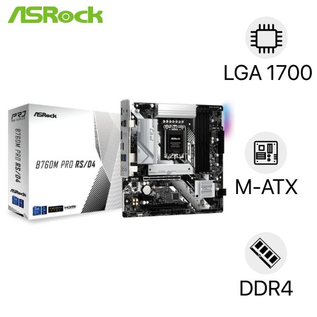Mainboard Asrock B760M Pro RS/D4