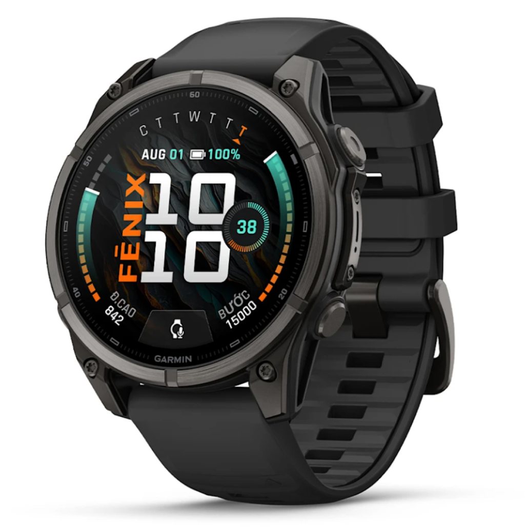 Đồng hồ thông minh Garmin Fenix 9 47mm AMOLED viền titan DLC