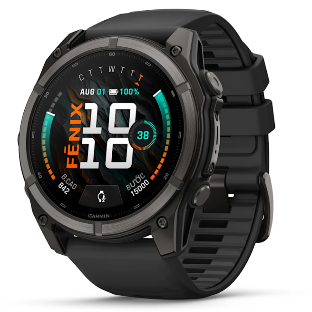 Đồng hồ thông minh Garmin Fenix 9 51mm AMOLED viền titan DLC