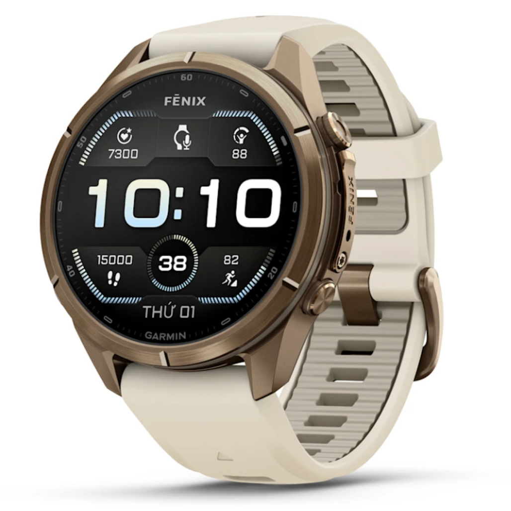 Đồng hồ thông minh Garmin Fenix 9 Pro 43mm AMOLED viền Titanium