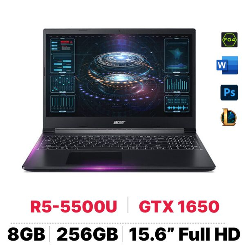 Laptop Gaming Acer Aspire 7 A715 - 42G - R4Xx Nh.qaysv.008 - Cũ Trây Xước