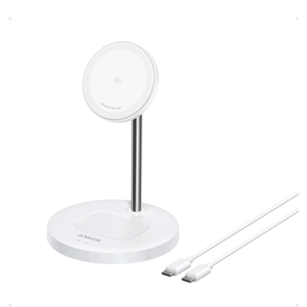 Đế sạc Anker Maggo 2 in 1 đứng 1C 15W Kèm Cáp USB-C A2544