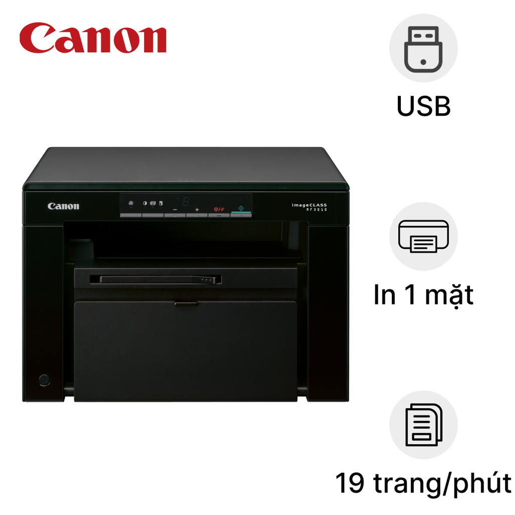 Máy in laser Canon MF3010 đa chức năng (in- scan- copy)