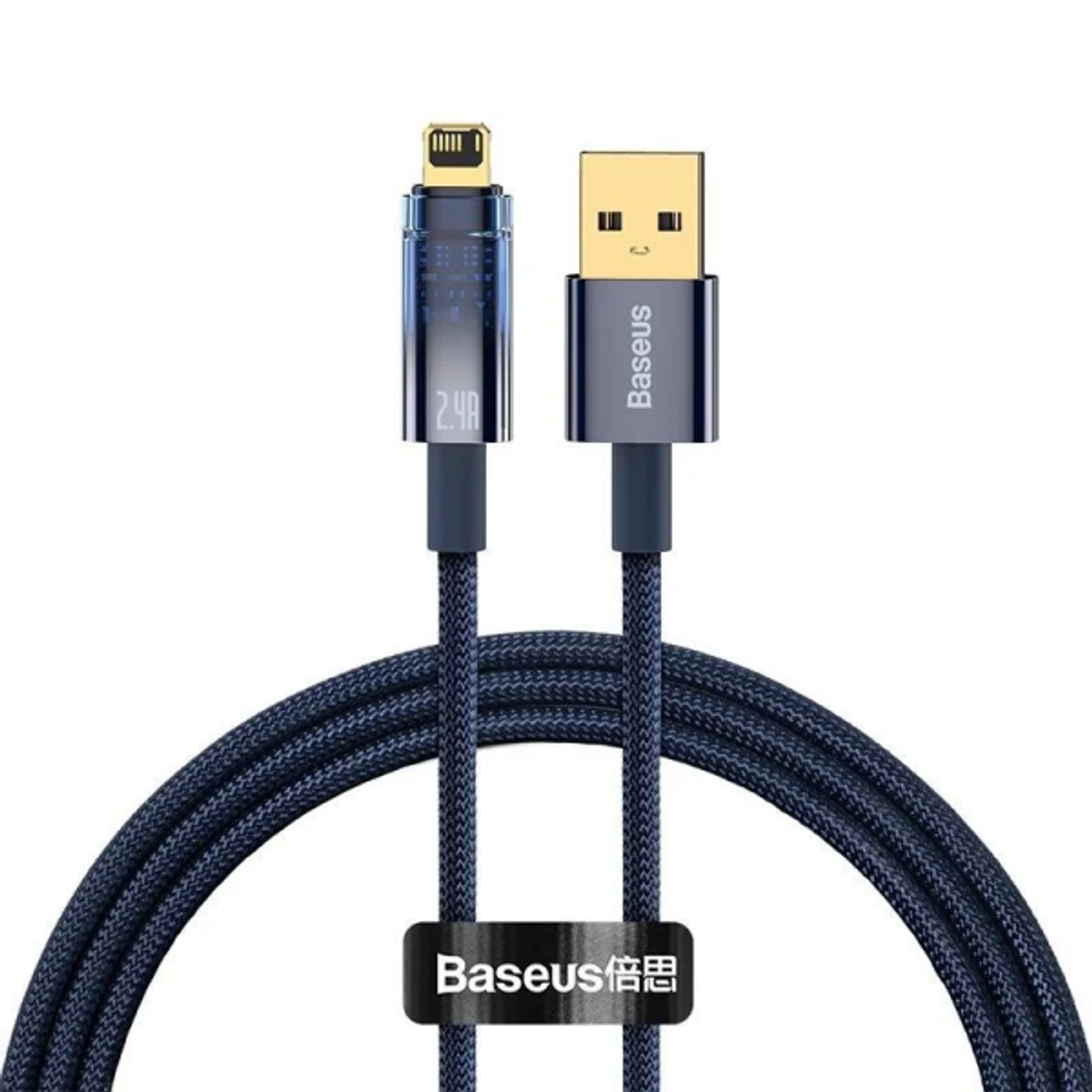 Baseus Explorer Series Cáp Sạc Nhanh Tự Ngắt Usb - A To Lightning 1M