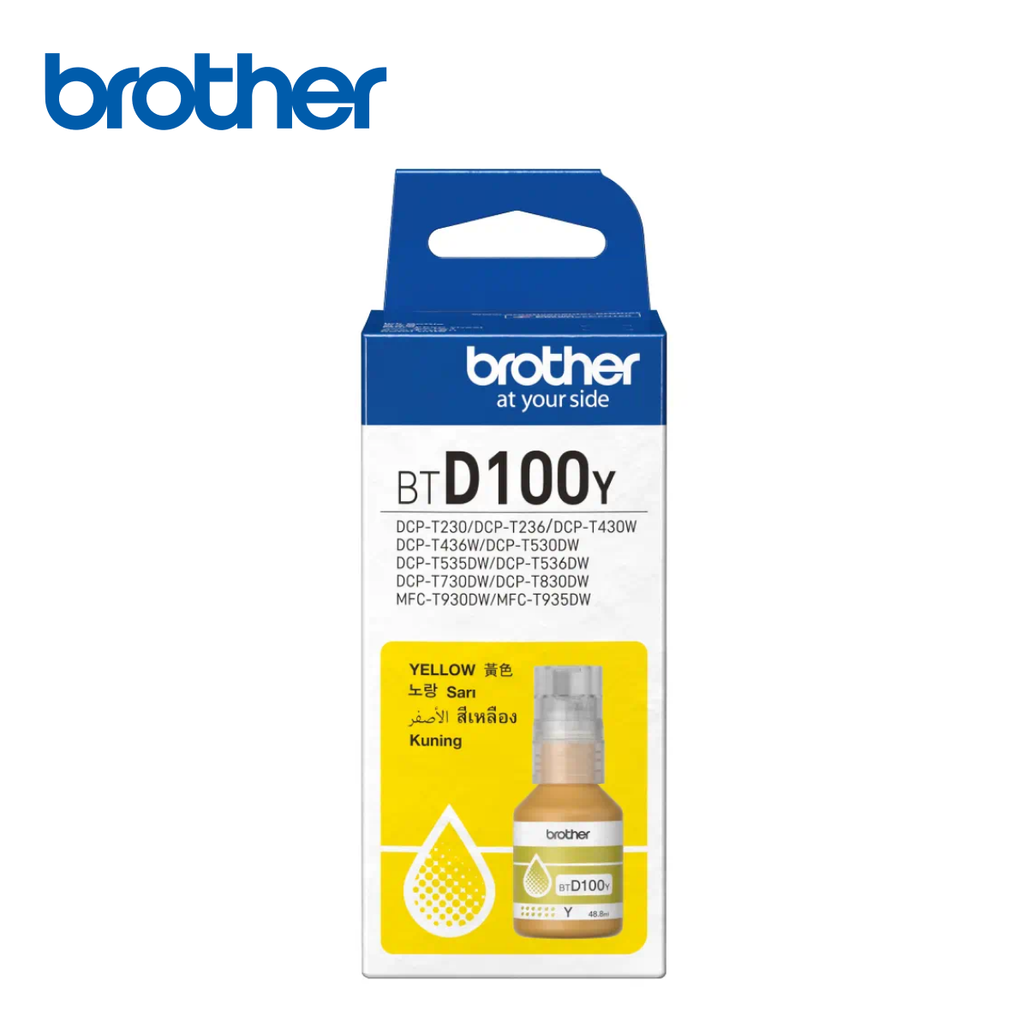 Mực In Phun Brother Btd100Y Màu Vàng