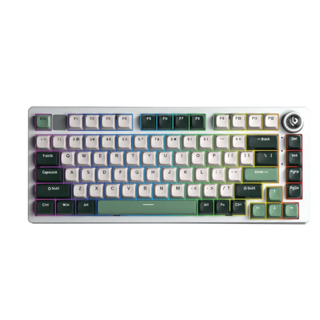 Bàn phím cơ không dây LEOBOG HI75C Pro Xanh Lá Trắng