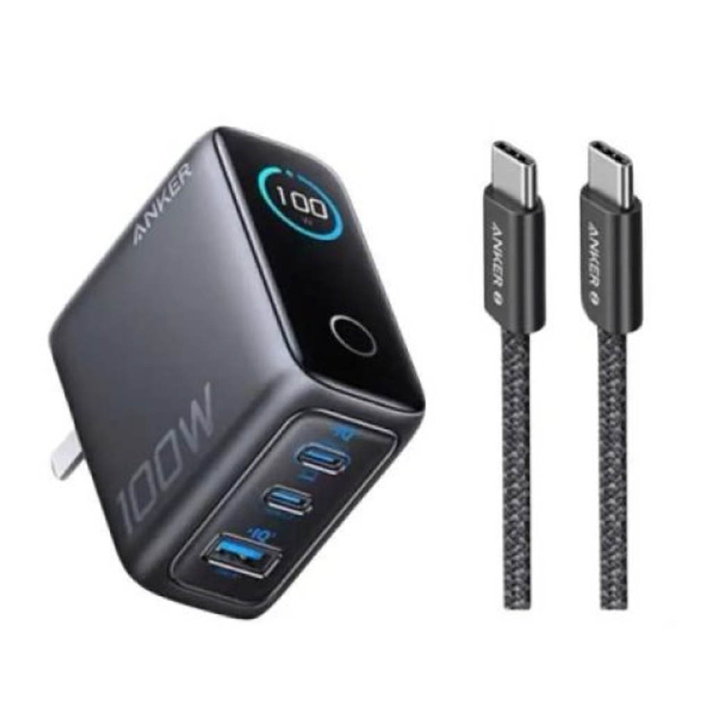 Sạc Anker 2C1A 100W Có Màn Hình Led Kèm Cáp Usb - C B121B