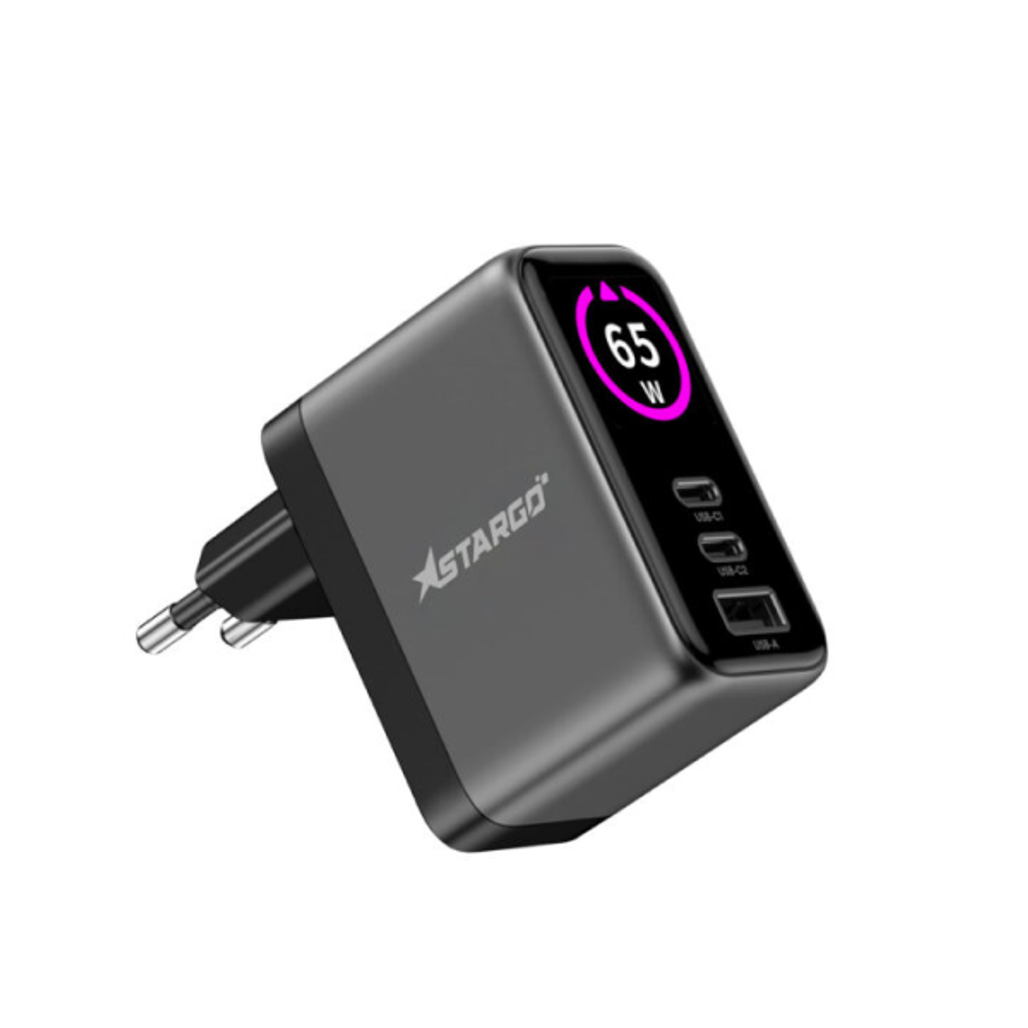Sạc Stargo Powergo Charge Có Màn Hình 2C1A 65W