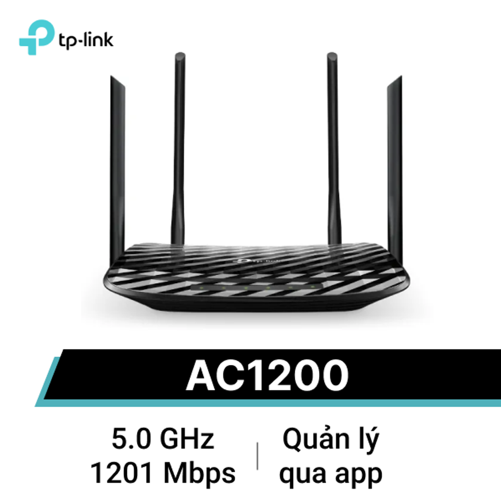 Router Wi-Fi Gigabits Mu-Mimo Băng tần kép AC1200 TP-LINK Archer C6