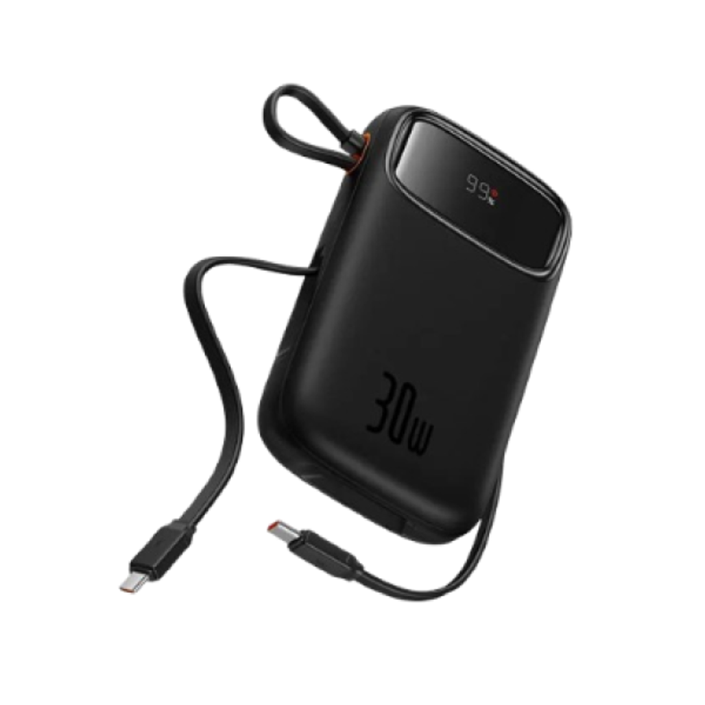 Pin Sạc Dự Phòng Baseus Qpow2 Màn Hình Số 10.000Mah 30W Kèm 2 Cáp Type C - Cũ