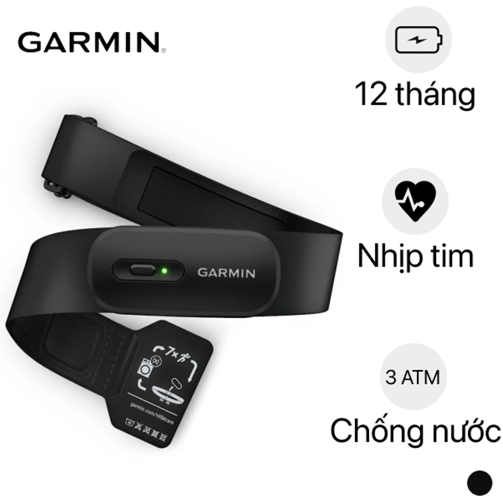 Dây đo nhịp tim Garmin HRM-200 M-XL