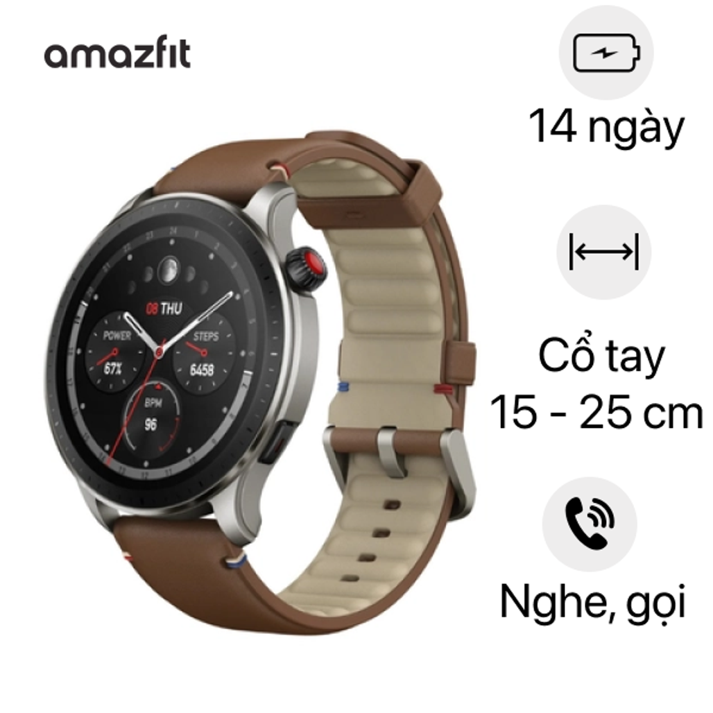 Đồng Hồ Thông Minh Amazfit Gtr 4 Dây Da - Cũ Xước Cấn