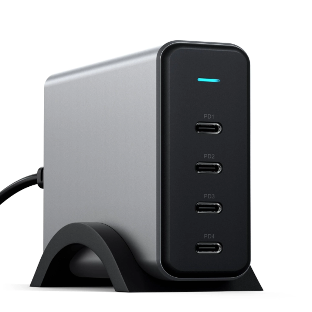 Cáp Sạc Satechi PD 4 Cổng USB-C 165W Chân Sạc EU