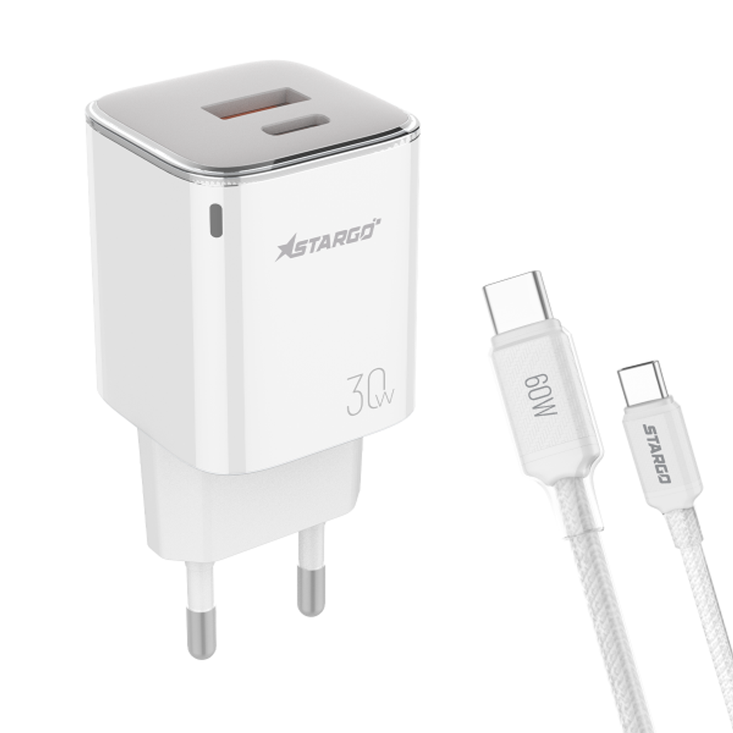 Sạc Stargo Onelink 1C1A 30W Kèm Cáp C - C Cc301