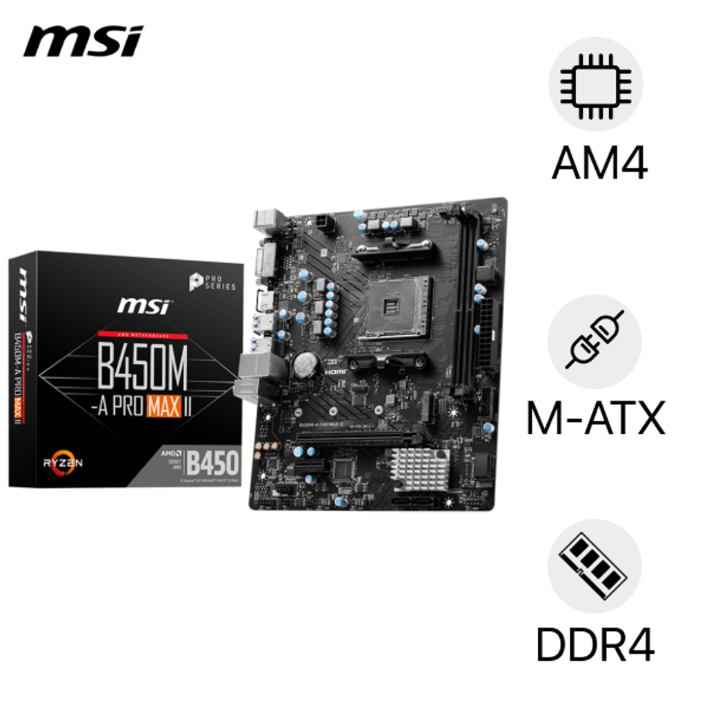 Mainboard MSI B450M-A PRO MAX II