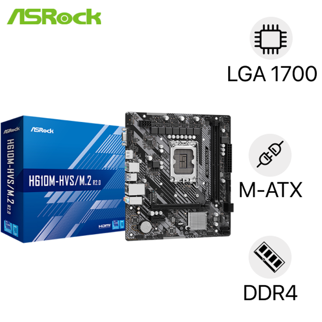 Mainboard ASRock H610M-HVS/M.2 R2.0
