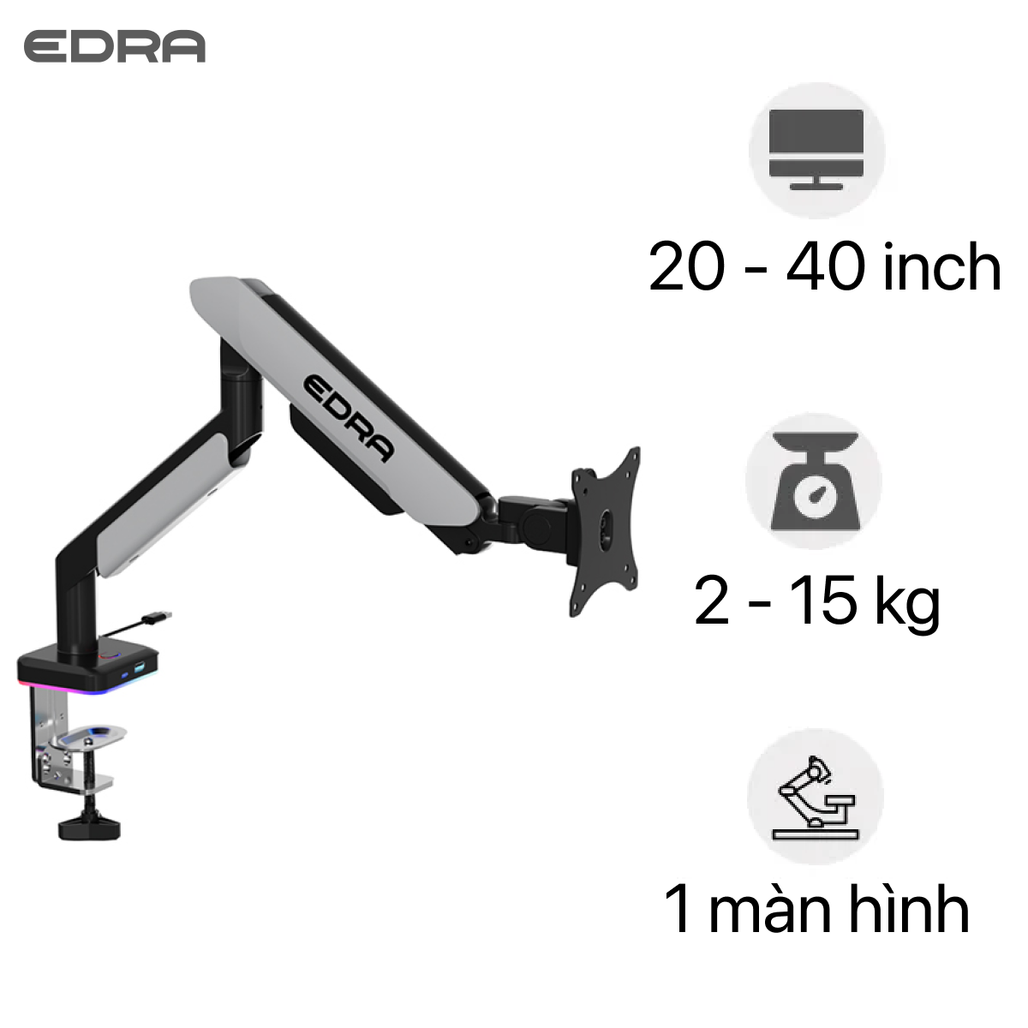 Giá treo màn hình E-DRA EMA7307PRO RGB 20-40 inch