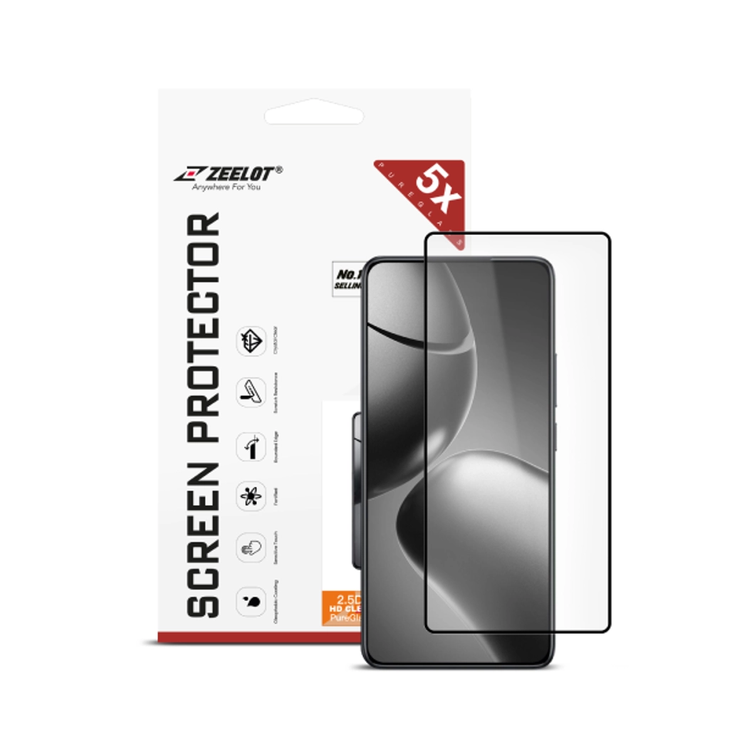 Miếng Dán Cường Lực Zeelot Xiaomi 14t/14t Pro Đen