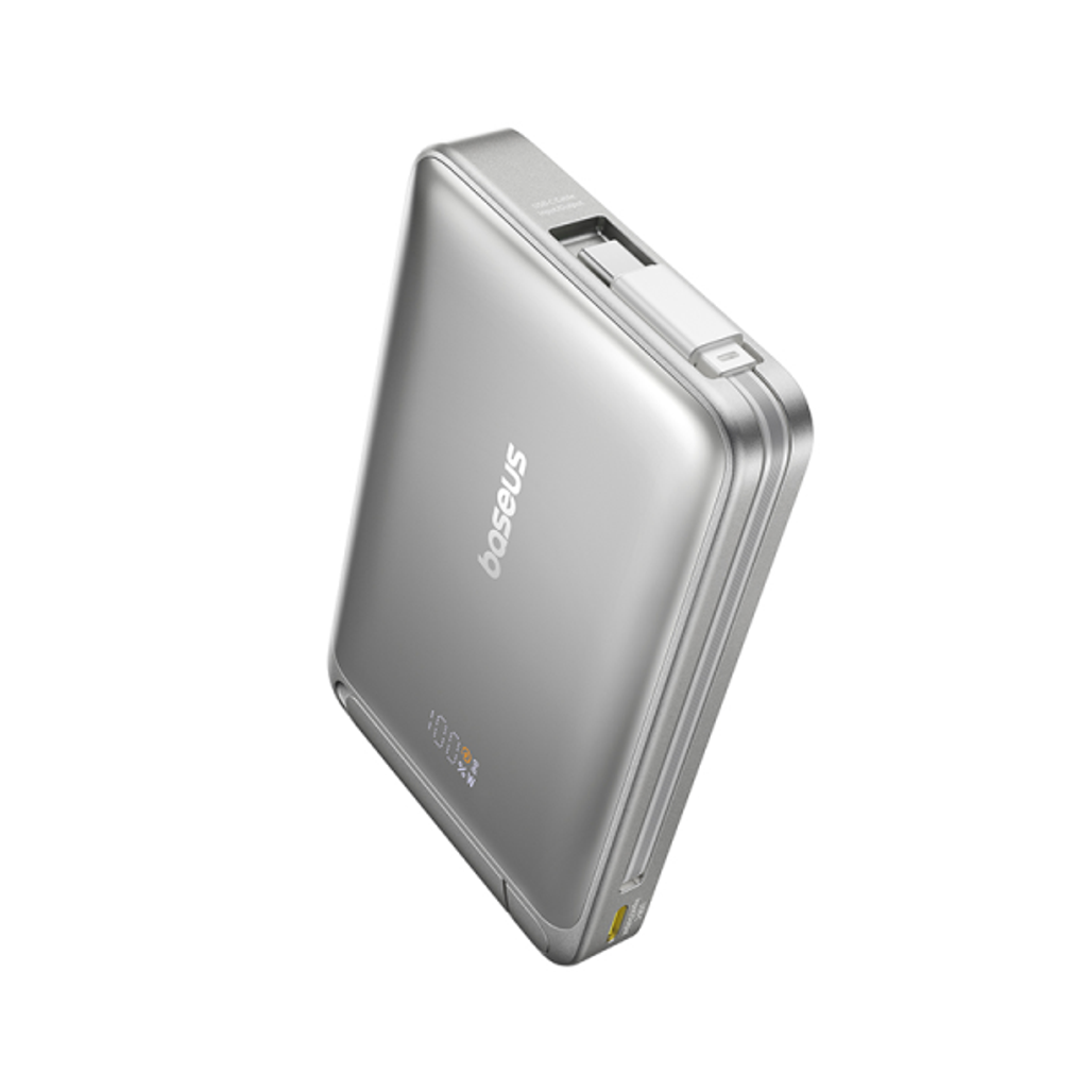 Pin sạc dự phòng không dây Baseus Nomos Qi2 10000mAh 45W Tích Hợp Cáp Type-C Và Chân Đế