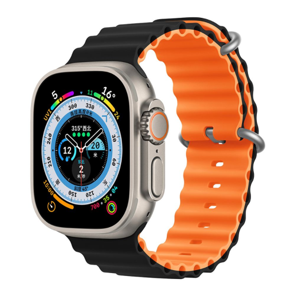 Dây đeo Apple Watch Devia Deluxe Series Sport 6 Silicone Two-Tone 44/45/46/49mm