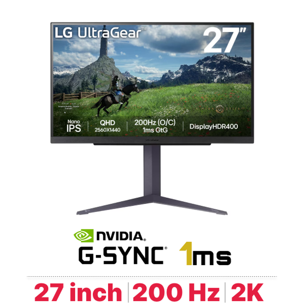 Màn hình Gaming LG UltraGear 27GS85Q-B 27 inch - Cũ Đẹp