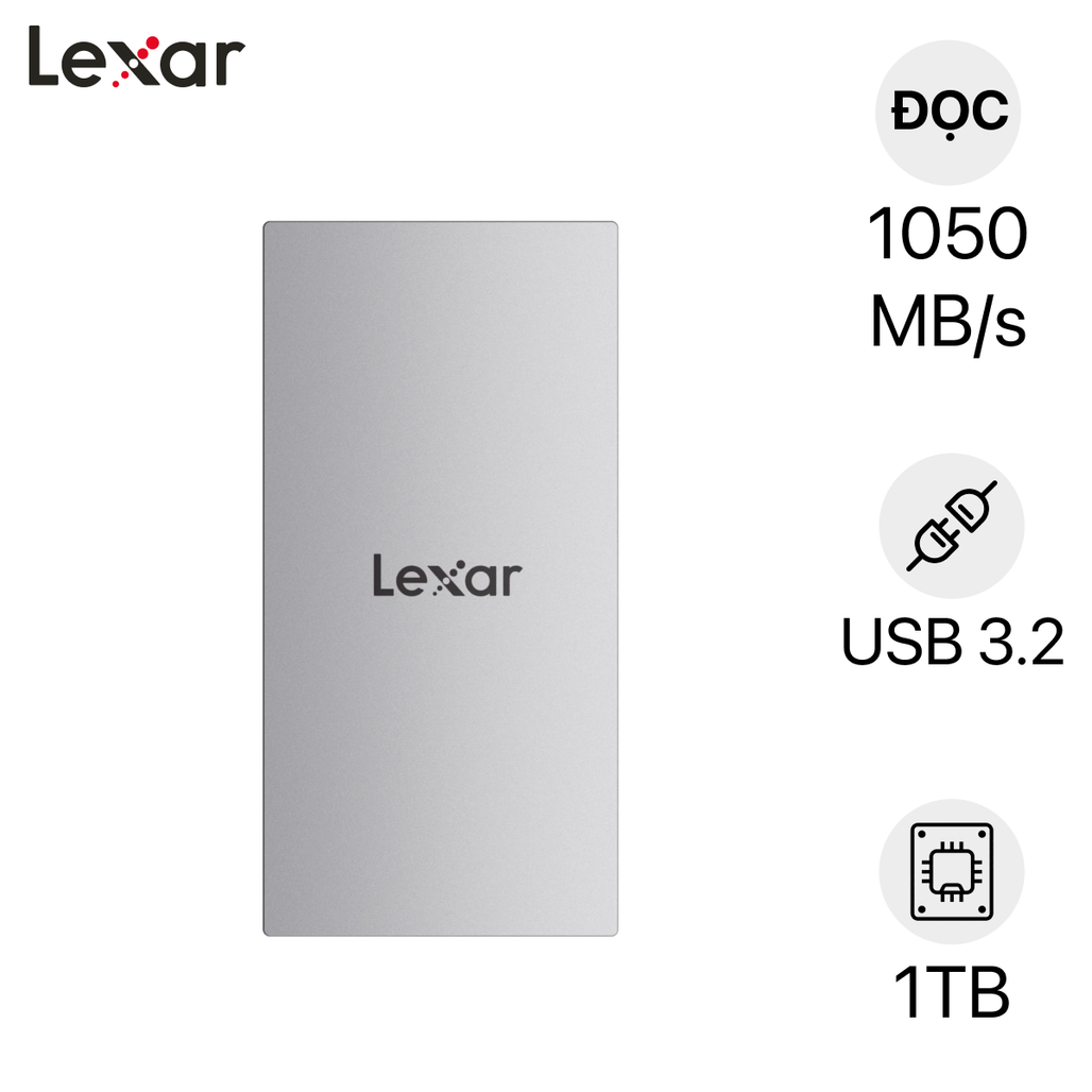 Ổ Cứng Di Động Ssd Lexar Es3 Usb 3.2 Gen 2 1Tb