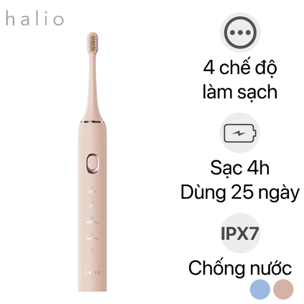 Bàn Chải Điện Làm Sạch Sâu Halio Sonic Smartclean Electric Toothbrush - Cũ