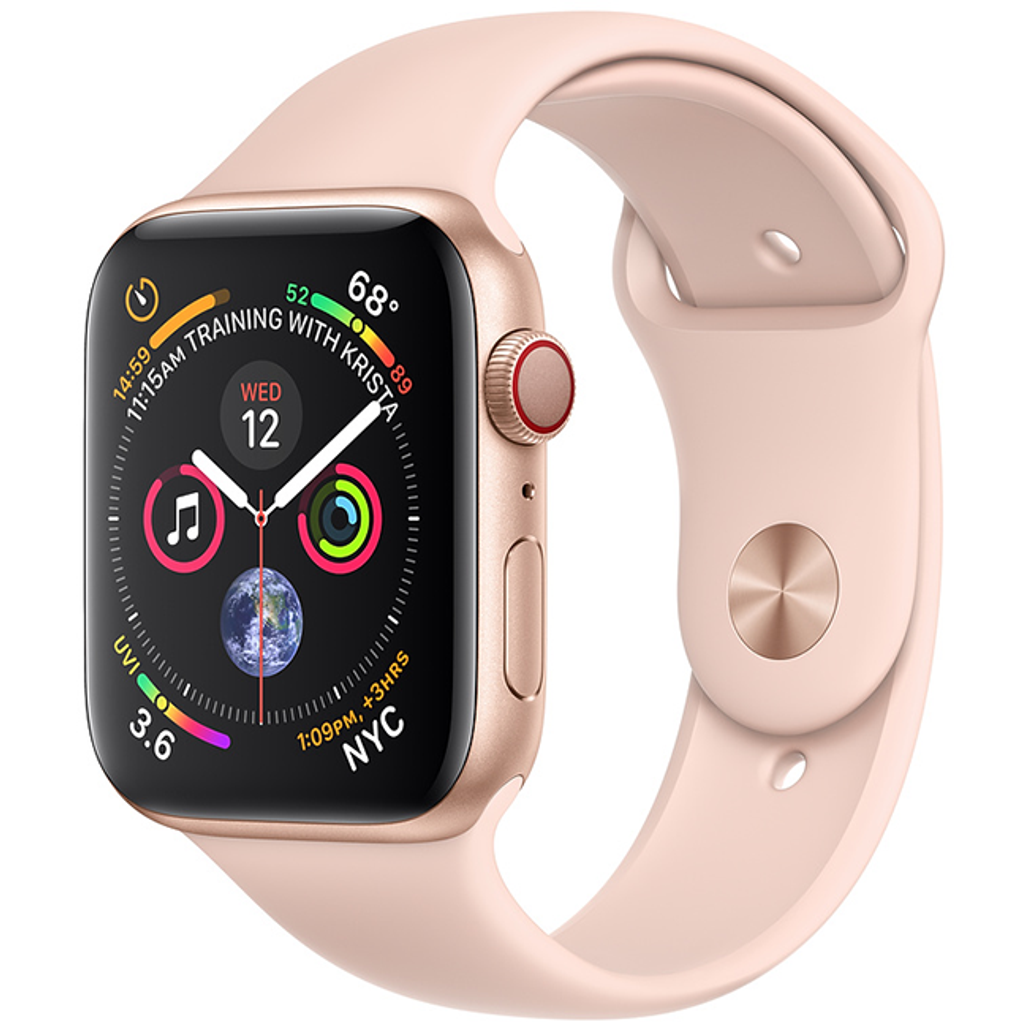 Apple Watch 4 44Mm (Gps) Viền Nhôm Vàng - Dây Hồng (Mu6F2) - Cũ Trầy Xước
