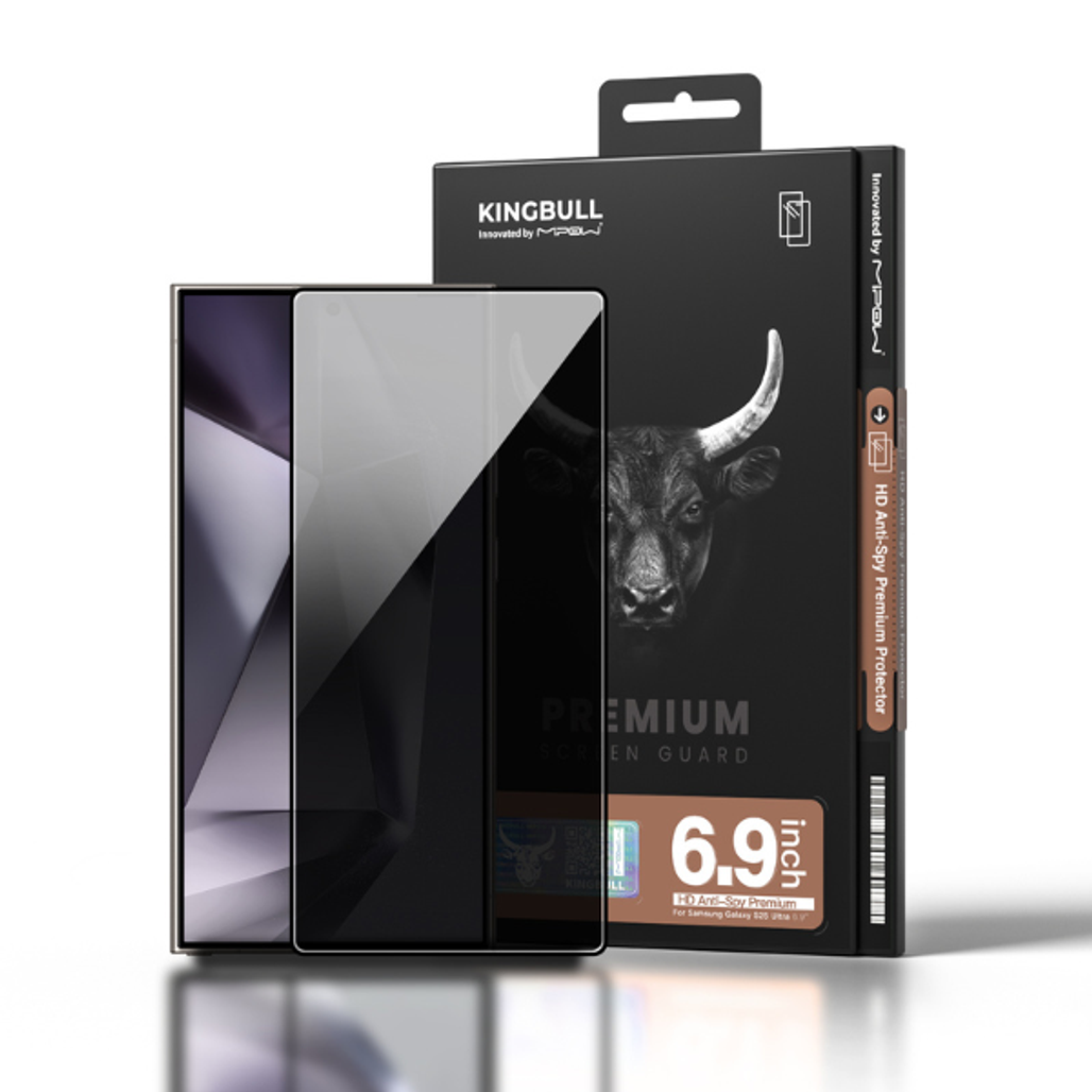 Miếng Dán Kính Cường Lực Mipow Samsung Galaxy S25 Ultra Anti-Spy Premium