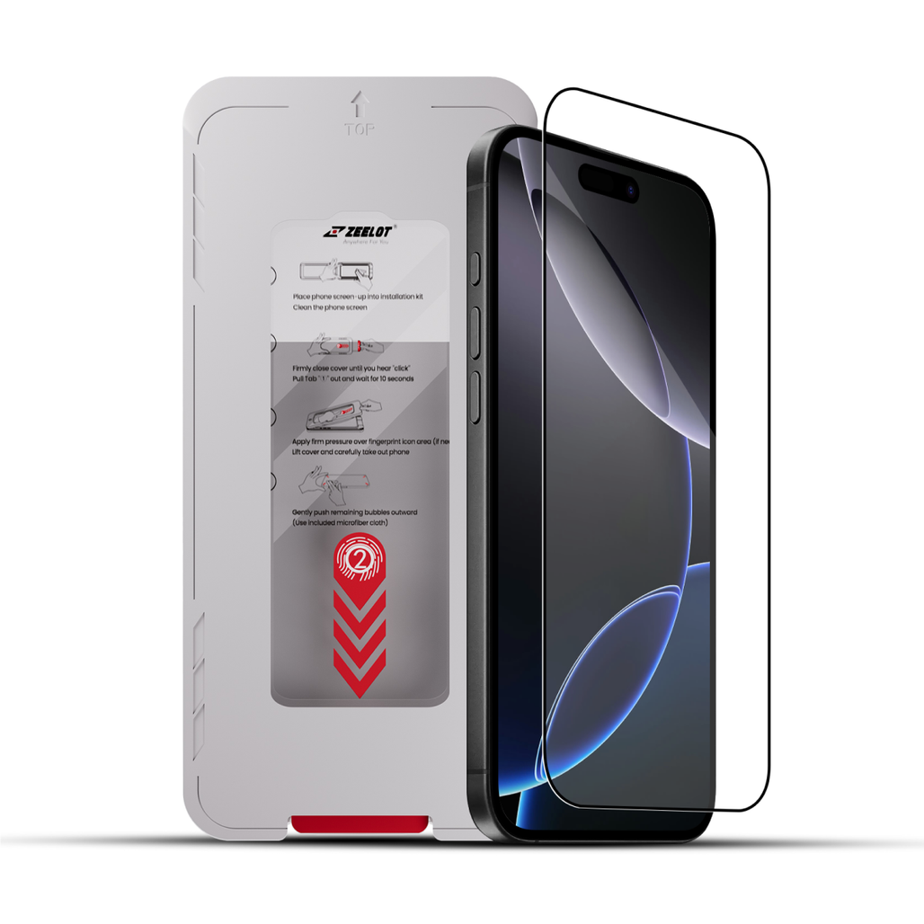 Dán Kính Cường Lực Màn Hình Apple Iphone 17 Pro Max Zeelot Solidsleek Ultra Hd Full Cao Cấp