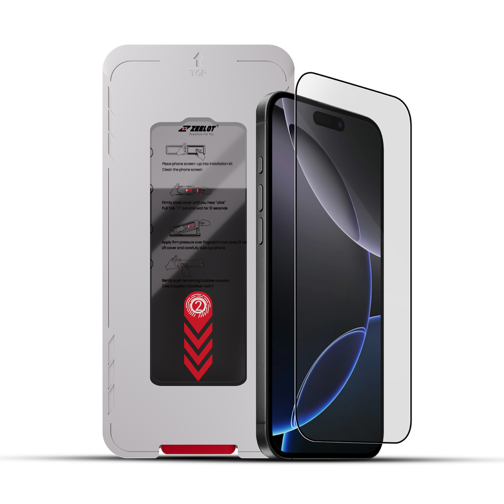 Dán Kính Cường Lực Màn Hình Apple Iphone 17 Zeelot Solidsleek Chống Nhìn Trộm Full Cao Cấp