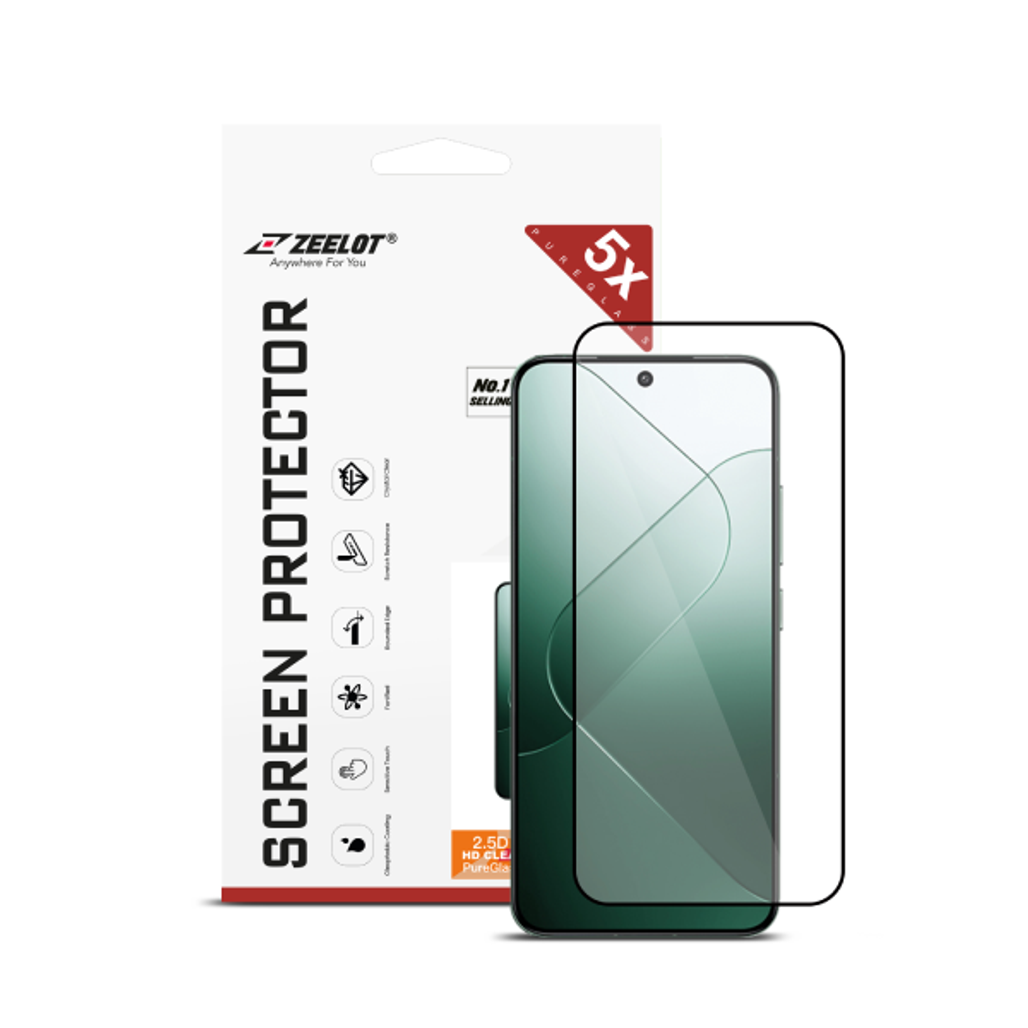 Xiaomi 14 Miếng Dán Cường Lực Full Viền Đen