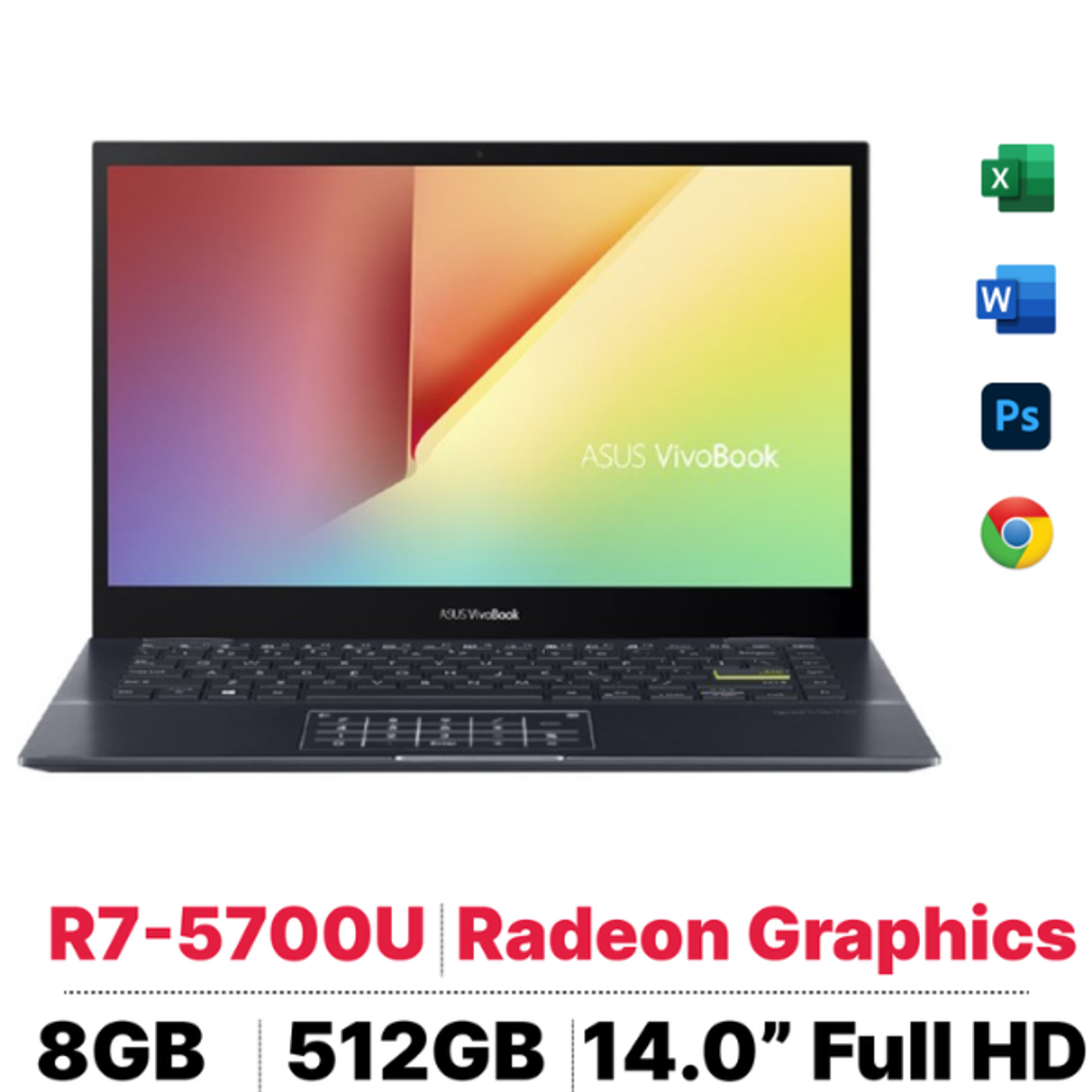 Laptop Asus Vivobook Flip 14 Tm420Ua - Ec182W - Cũ Xước Cấn