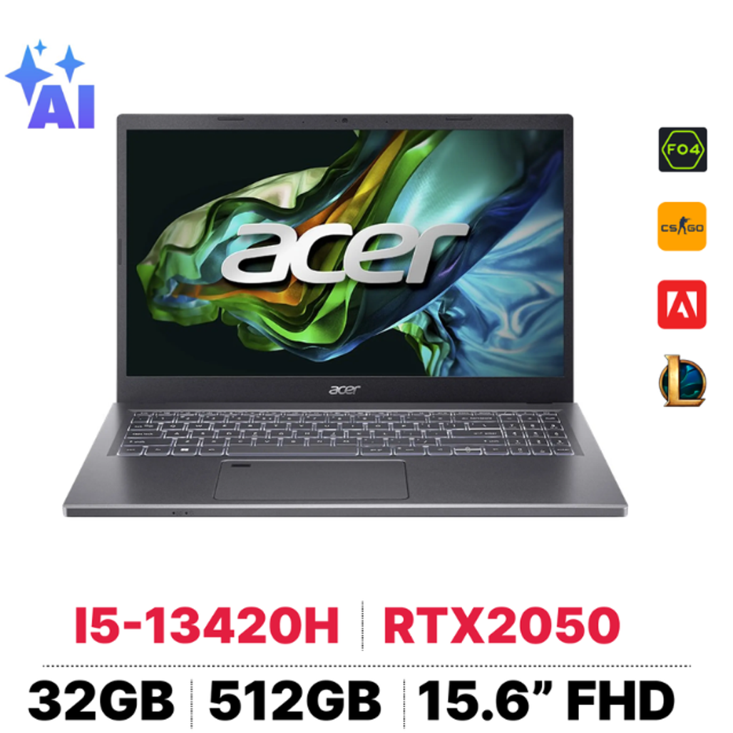 Laptop Acer Gaming Aspire 5 A515-58GM-53CM NX.KW18V.003 - Cũ Trầy Xước
