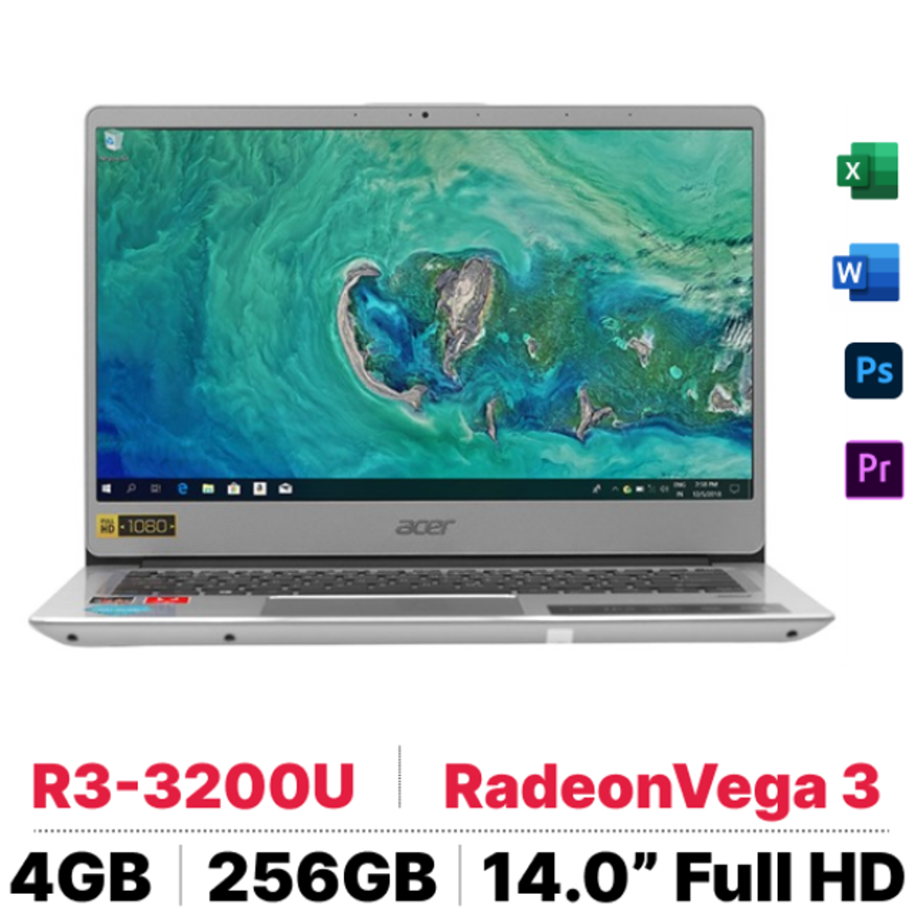 Laptop Acer Swift 3 Sf314 - 41 - R4J1 Nx.hfdsv.001 - Cũ Xước Cấn