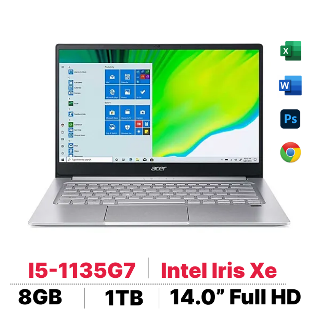 Laptop Acer Swift 3Sf314 - 59 - 568P Nx.a0Msv.002 - Cũ Trầy Xước