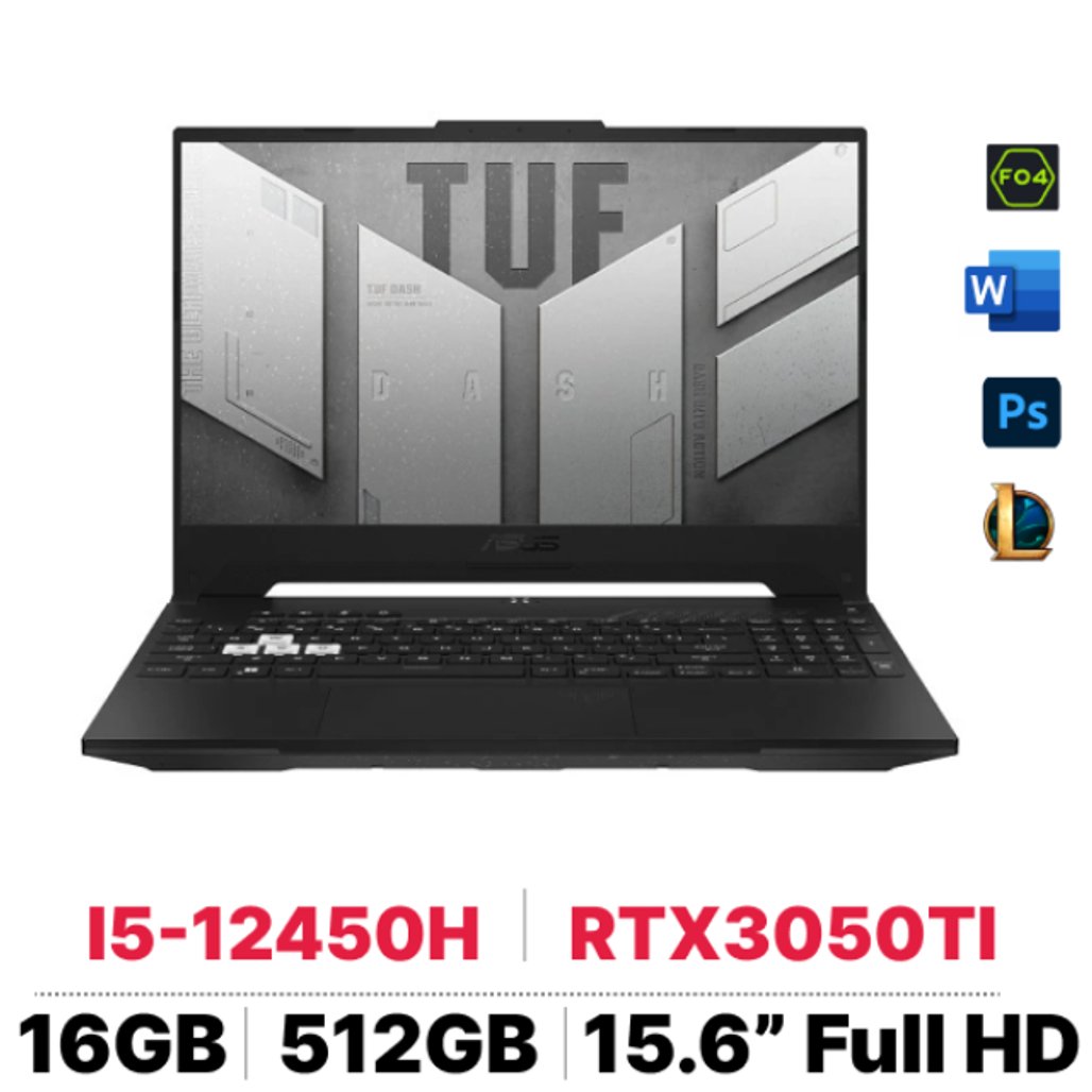 Laptop Asus Tuf Dash F15 Fx517Ze - Ehn090W - Cũ Trầy Xước