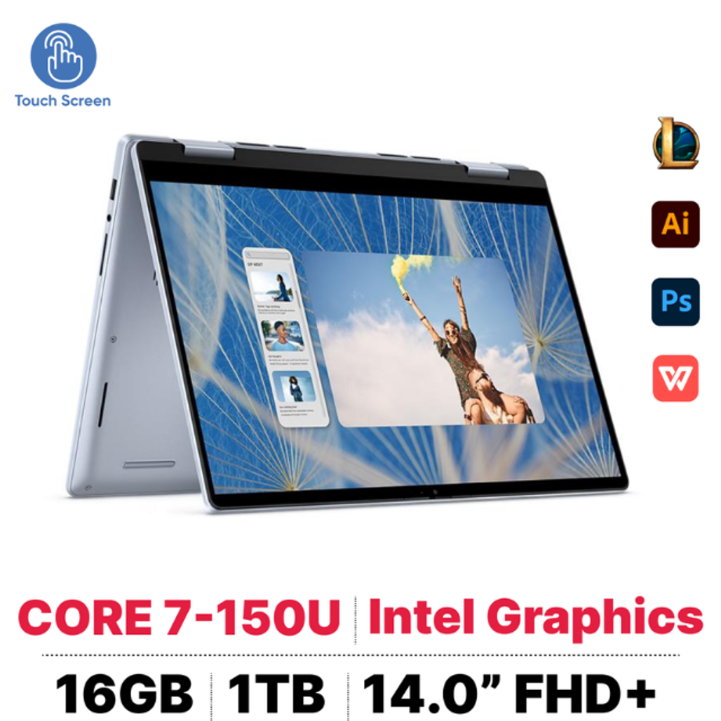 Laptop Dell Inspiron 14 2In1 7440 - Cũ Đẹp