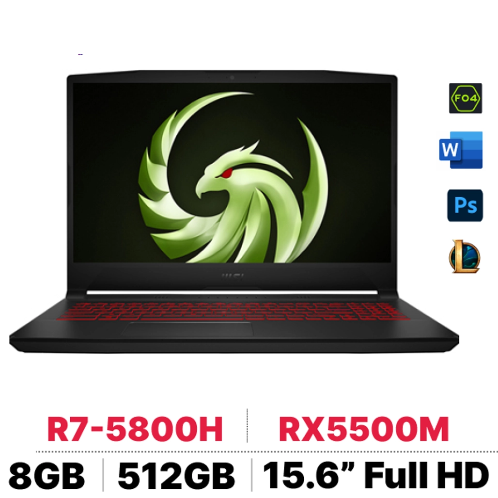 Laptop Msi Gaming Bravo 15 B5Dd - 278Vn - Cũ Đẹp