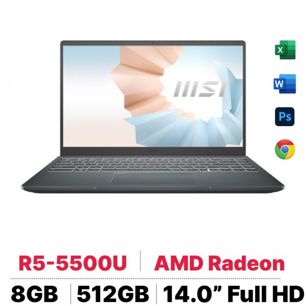 Laptop Msi Modern 14 B5M 202Vn - Cũ Đẹp