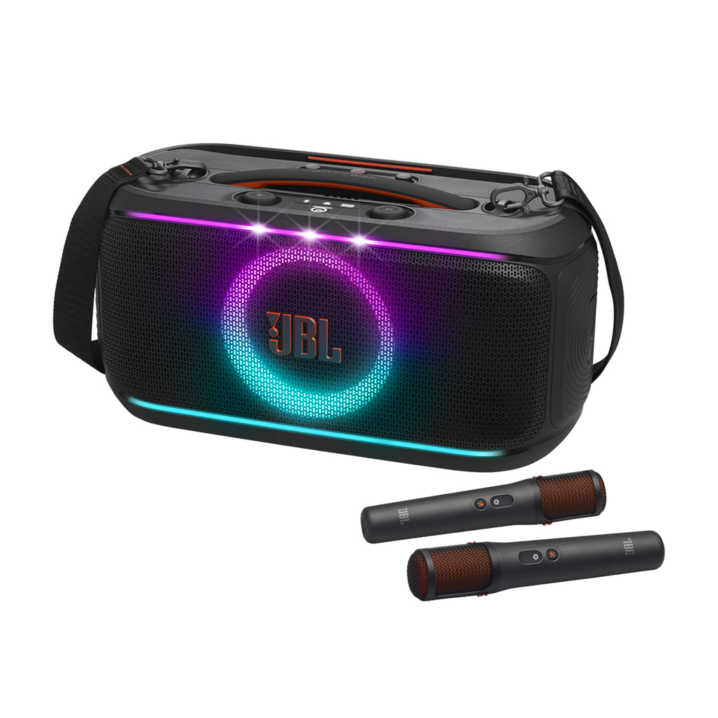 Loa JBL Partybox On The Go 2 Plus (Kèm 2 Micro không dây hỗ trợ AI)