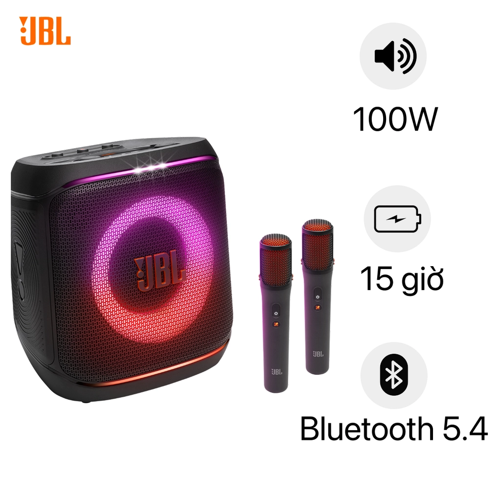 Loa JBL PartyBox Encore 2 Plus (Kèm 2 Micro không dây hỗ trợ AI)