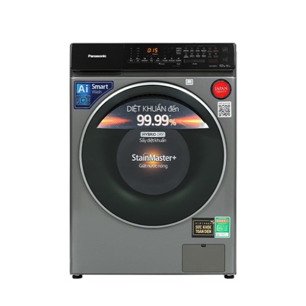 Máy Giặt Sấy Panasonic Giặt 10Kg - Sấy 6Kg 2022 (Na - S106Fc1Lv)