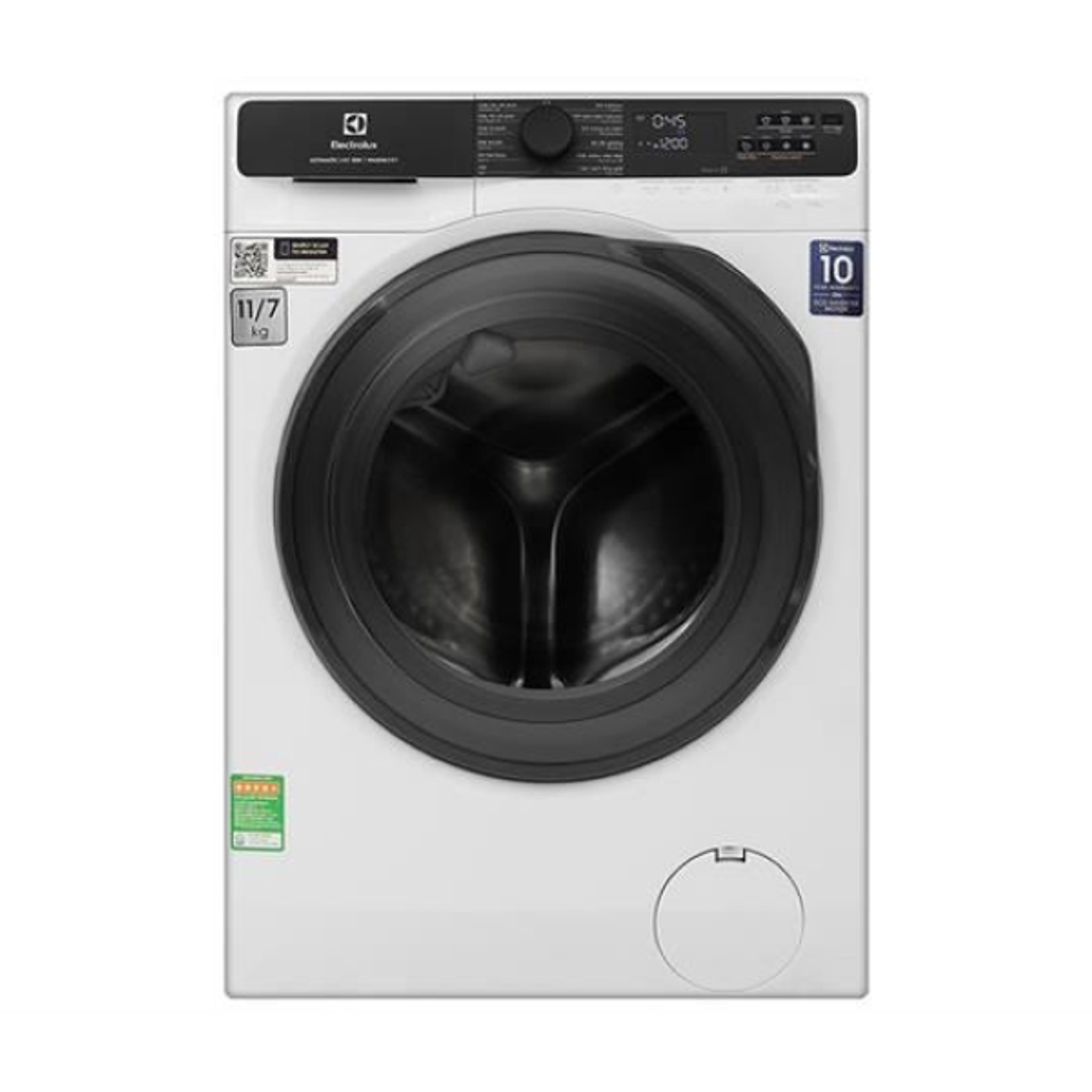 Máy Giặt Sấy Electrolux Cửa Ngang Giặt 11Kg - Sấy 7Kg 2024 (Eww1123P5Wc)
